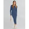 imageANRABESS Women Long Sleeve Sweater Dress Crewneck Bodycon Stretch Slim Fit Ribbed Knit Midi Dresses 2025 Fall Trendy OutfitsDusty Blue