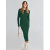 imageANRABESS Women Long Sleeve Sweater Dress Crewneck Bodycon Stretch Slim Fit Ribbed Knit Midi Dresses 2025 Fall Trendy OutfitsGreen