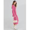 imageANRABESS Women Long Sleeve Sweater Dress Crewneck Bodycon Stretch Slim Fit Ribbed Knit Midi Dresses 2025 Fall Trendy OutfitsHot Pink