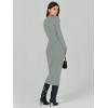 imageANRABESS Women Long Sleeve Sweater Dress Crewneck Bodycon Stretch Slim Fit Ribbed Knit Midi Dresses 2025 Fall Trendy OutfitsLight Gray