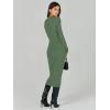 imageANRABESS Women Long Sleeve Sweater Dress Crewneck Bodycon Stretch Slim Fit Ribbed Knit Midi Dresses 2025 Fall Trendy OutfitsOlive