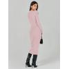 imageANRABESS Women Long Sleeve Sweater Dress Crewneck Bodycon Stretch Slim Fit Ribbed Knit Midi Dresses 2025 Fall Trendy OutfitsPink
