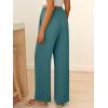imageABRABESS Womens Palazzo Pants Wide Leg Flowy Drawstring High Waisted Casual Trousers 2026 Summer Beach Vacation ClothesLake