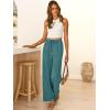 imageABRABESS Womens Palazzo Pants Wide Leg Flowy Drawstring High Waisted Casual Trousers 2026 Summer Beach Vacation ClothesLake