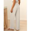 imageABRABESS Womens Palazzo Pants Wide Leg Flowy Drawstring High Waisted Casual Trousers 2026 Summer Beach Vacation ClothesLight Yellow