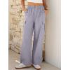 imageANRABESS Cargo Pants for Women High Waisted Wide Leg Casual Work Pant 2026 Trendy Y2K Streetwear Trousers with PocketsLight Grey
