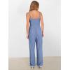 imageANRABESS Jumpsuits for Women 2026 Summer Dressy Spaghetti Strap Ribbed V Neck Wide Leg Overalls Flowy Romper Jumpers OutfitsDusty Blue