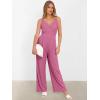 imageANRABESS Jumpsuits for Women 2026 Summer Dressy Spaghetti Strap Ribbed V Neck Wide Leg Overalls Flowy Romper Jumpers OutfitsDusty Pink