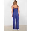 imageANRABESS Jumpsuits for Women 2026 Summer Dressy Spaghetti Strap Ribbed V Neck Wide Leg Overalls Flowy Romper Jumpers OutfitsRoyal Blue