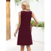 imageANRABESS Women Summer Dresses 2026 Casual Sleeveless Button Down Mini Sundress Beach Loose Tank Dress Coverup with PocketsBurgundy