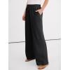imageANRABESS Women Wide Leg Palazzo Pants 2026 Summer Casual Loose Elastic High Waisted Flowy Lounge Beach Trousers Work OutfitsBlack