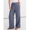 imageANRABESS Women Wide Leg Palazzo Pants 2026 Summer Casual Loose Elastic High Waisted Flowy Lounge Beach Trousers Work OutfitsBlue Gray