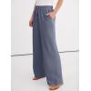 imageANRABESS Women Wide Leg Palazzo Pants 2026 Summer Casual Loose Elastic High Waisted Flowy Lounge Beach Trousers Work OutfitsBlue Gray