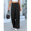 imageANRABESS Women Wide Leg Pants Stretchy Work Dress Pants Waffle Knit Business Casual Pull on Palazzo Slacks Trousers OutfitsBlack