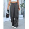 imageANRABESS Women Wide Leg Pants Stretchy Work Dress Pants Waffle Knit Business Casual Pull on Palazzo Slacks Trousers OutfitsDark Gray