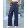 imageANRABESS Women Wide Leg Pants Stretchy Work Dress Pants Waffle Knit Business Casual Pull on Palazzo Slacks Trousers OutfitsNavy Blue