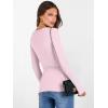 imageANRABESS Womens Boat Neck Long Sleeve Shirts Rib Knit Slim Fitting Tops Basic Tees 2026 Casual Comfy Fall Outfits ClothesBright Pink