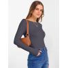 imageANRABESS Womens Boat Neck Long Sleeve Shirts Rib Knit Slim Fitting Tops Basic Tees 2026 Casual Comfy Fall Outfits ClothesDeep Grey