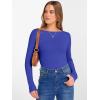 imageANRABESS Womens Boat Neck Long Sleeve Shirts Rib Knit Slim Fitting Tops Basic Tees 2026 Casual Comfy Fall Outfits ClothesRolay Blue