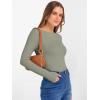 imageANRABESS Womens Boat Neck Long Sleeve Shirts Rib Knit Slim Fitting Tops Basic Tees 2026 Casual Comfy Fall Outfits ClothesSaga Green
