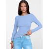 imageANRABESS Womens Boat Neck Long Sleeve Shirts Rib Knit Slim Fitting Tops Basic Tees 2026 Casual Comfy Fall Outfits ClothesSky Blue