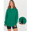 imageANRABESS Womens Oversized Hoodies Long Sleeve Fleece Side Slit Hooded Sweatshirts Pullover 2026 Fall Outfits Y2K ClothesGreen