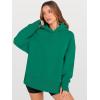 imageANRABESS Womens Oversized Hoodies Long Sleeve Fleece Side Slit Hooded Sweatshirts Pullover 2026 Fall Outfits Y2K ClothesGreen