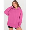 imageANRABESS Womens Oversized Hoodies Long Sleeve Fleece Side Slit Hooded Sweatshirts Pullover 2026 Fall Outfits Y2K ClothesHot Pink