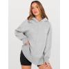 imageANRABESS Womens Oversized Hoodies Long Sleeve Fleece Side Slit Hooded Sweatshirts Pullover 2026 Fall Outfits Y2K ClothesLight Grey