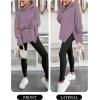 imageANRABESS Womens Oversized Hoodies Long Sleeve Fleece Side Slit Hooded Sweatshirts Pullover 2026 Fall Outfits Y2K ClothesLight Nutmeg
