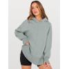 imageANRABESS Womens Oversized Hoodies Long Sleeve Fleece Side Slit Hooded Sweatshirts Pullover 2026 Fall Outfits Y2K ClothesSage Green