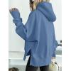 imageANRABESS Womens Oversized Hoodies Long Sleeve Fleece Side Slit Hooded Sweatshirts Pullover 2026 Fall Outfits Y2K ClothesSky Blue