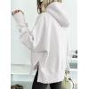 imageANRABESS Womens Oversized Hoodies Long Sleeve Fleece Side Slit Hooded Sweatshirts Pullover 2026 Fall Outfits Y2K ClothesWhite