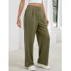 imageANRABESS Womens Pants Wide Leg Waffle Knit Casual Stretchy Slacks Work Dress Pant Business Palazzo Trousers Spring OutfitsPea Green