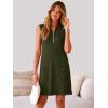 imageANRABESS Womens Summer Dresses Casual Sleeveless Ribbed Half Zip Polo Collar Tshirt Dress 2026 Spring Tunics Short SundressArmy Green