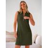 imageANRABESS Womens Summer Dresses Casual Sleeveless Ribbed Half Zip Polo Collar Tshirt Dress 2026 Spring Tunics Short SundressArmy Green