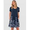 imageANRABESS Womens Summer T Shirt Dress Casual V Neck Short Sleeve Floral Boho Flowy Mini Dresses 2026 Beach Vacation ClothesFloral Navy Blue Hem