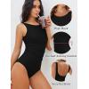 imageANRABESS Womens Swimsuits One Piece Tummy Control Full Coverage Bathing Suit Ruched Modest Swim Suit Beach Vacation SwimwearBlack