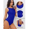 imageANRABESS Womens Swimsuits One Piece Tummy Control Full Coverage Bathing Suit Ruched Modest Swim Suit Beach Vacation SwimwearRoyal Blue