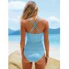 imageANRABESS Womens Tankini Set Two Piece Swimsuit Tummy Control V Neck Top Bathing Suit High Waisted Color Block Swimwear 2026Light Blue