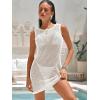 imageANRABESS Women Swimsuits Cover Up Summer Crochet Mesh Beach Tank Mini Dress Bathing Suit Vacation Clothes Swimwear OutfitsWhite
