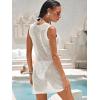imageANRABESS Women Swimsuits Cover Up Summer Crochet Mesh Beach Tank Mini Dress Bathing Suit Vacation Clothes Swimwear OutfitsWhite