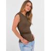 imageANRABESS Womens Tops Cap Sleeve Crewneck Shirts Casual Ribbed Knit Slim Fit Ruched Summer Basic Tee Tank 2026 Trendy ClothesBrown