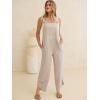 imageANRABESS Overalls for Women Casual Summer Jumpsuits Adjustable Straps Loose Fit Bib Overalls Pockets Spring Vacation ClothesAlmond