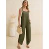 imageANRABESS Overalls for Women Casual Summer Jumpsuits Adjustable Straps Loose Fit Bib Overalls Pockets Spring Vacation ClothesArmy Green
