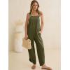 imageANRABESS Overalls for Women Casual Summer Jumpsuits Adjustable Straps Loose Fit Bib Overalls Pockets Spring Vacation ClothesArmy Green