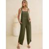 imageANRABESS Overalls for Women Casual Summer Jumpsuits Adjustable Straps Loose Fit Bib Overalls Pockets Spring Vacation ClothesArmy Green