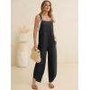 imageANRABESS Overalls for Women Casual Summer Jumpsuits Adjustable Straps Loose Fit Bib Overalls Pockets Spring Vacation ClothesBlack