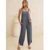 imageANRABESS Overalls for Women Casual Summer Jumpsuits Adjustable Straps Loose Fit Bib Overalls Pockets Spring Vacation ClothesDark Grey