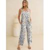 imageANRABESS Overalls for Women Casual Summer Jumpsuits Adjustable Straps Loose Fit Bib Overalls Pockets Spring Vacation ClothesYellow Blue Floral